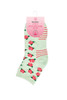 Women’s Aromatherapy™ Cotton Quarter Crew Socks with Massaging Soles - Uplifting Rose