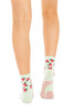 Women’s Aromatherapy™ Cotton Quarter Crew Socks with Massaging Soles - Uplifting Rose
