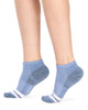 Kid's Bamboo Low Cut Action Socks with Arch Support- 3 Pack - Assorted Blues (Buy any 4 packs, only pay for 3 Family Bundle)