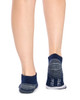 Kid's Bamboo Low Cut Action Socks with Arch Support- 3 Pack - Assorted Blues (Buy any 4 packs, only pay for 3 Family Bundle)