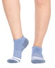 Kid's Bamboo Low Cut Action Socks with Arch Support- 3 Pack - Assorted Blues (Buy any 4 packs, only pay for 3 Family Bundle)