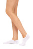 Women's Cotton Pilates No-Show with Non Slip 5 Pack - White