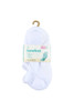 Women's Cotton Pilates No-Show with Non Slip 5 Pack - White