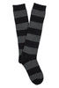 Women's Cotton Knee High Fashion Socks- Lurex Stripe
