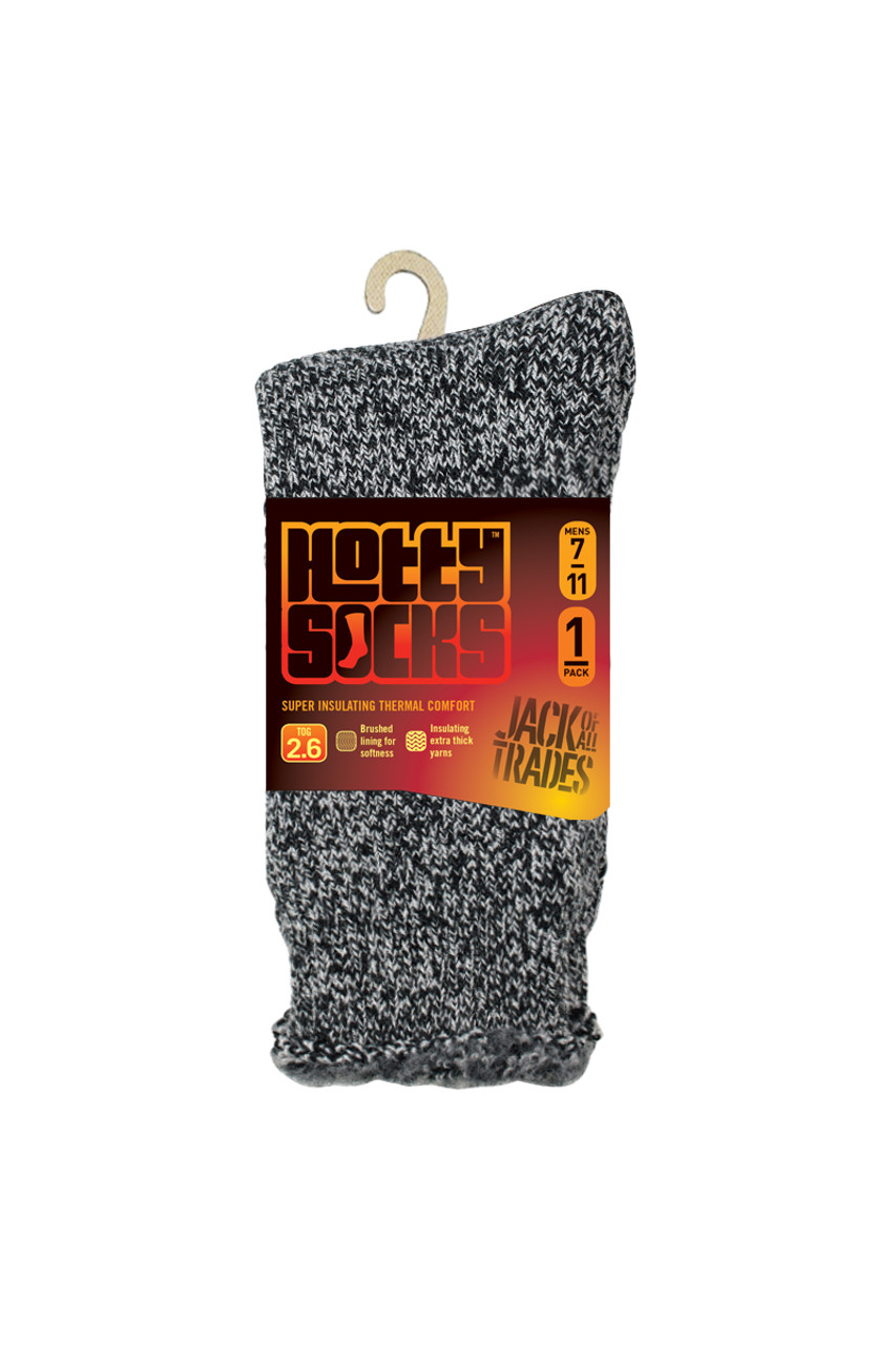 Heat Holders - Men Thick Winter Thermal Non Slip Gripper Slipper Socks