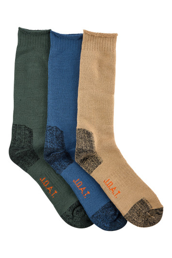 Men's Extra Thick Bamboo Outdoor Socks - 3 Pack- Landscape