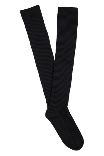 Women's Cotton Fine Over the Knee Fashion Socks- 2x2 Rib