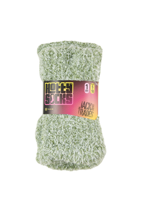 Women’s Hotty™ Fluffy Bootie with Non Slip Sole and Twisted Yarn- Sage