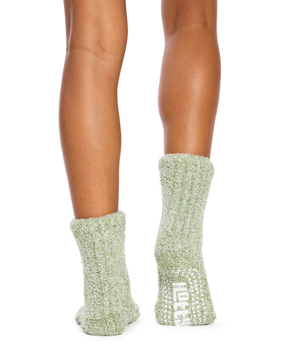 Women’s Hotty™ Fluffy Bootie with Non Slip Sole and Twisted Yarn- Sage