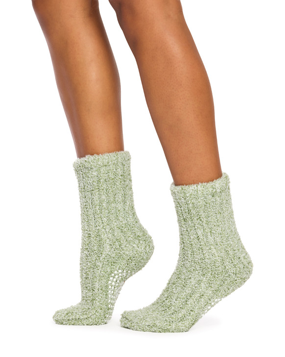 Women’s Hotty™ Fluffy Bootie with Non Slip Sole and Twisted Yarn- Sage