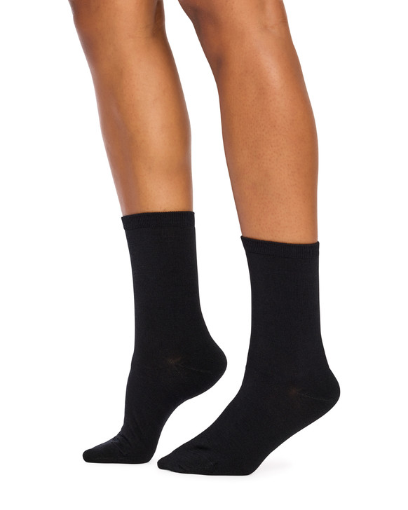 Women's Merino Wool Blend Crew Fashion Socks - Smooth knit