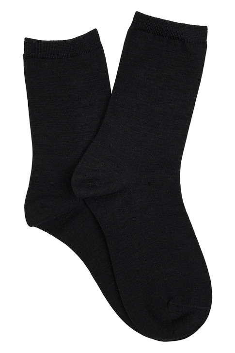 Women's Merino Wool Blend Crew Fashion Socks - Smooth knit
