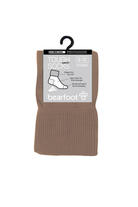 Kids Tough Anklets - 3 Pack- Fawn