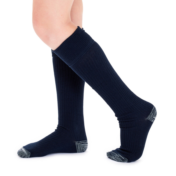 Kids Tough Knee High Socks - 3 Pack- Navy