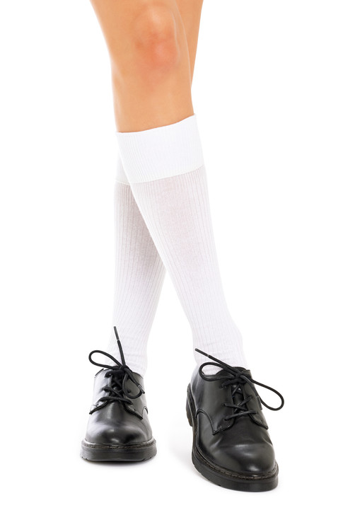 Tough Knee High Socks - 3 Pack- White