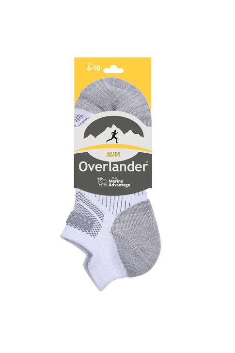 Merino Run- White & Grey Melange