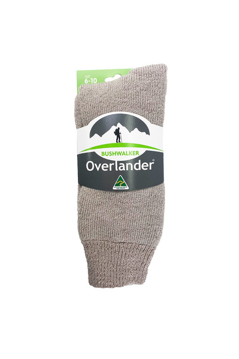 Women's Overlander® Bushwalker Socks - Australian Made- Stone
