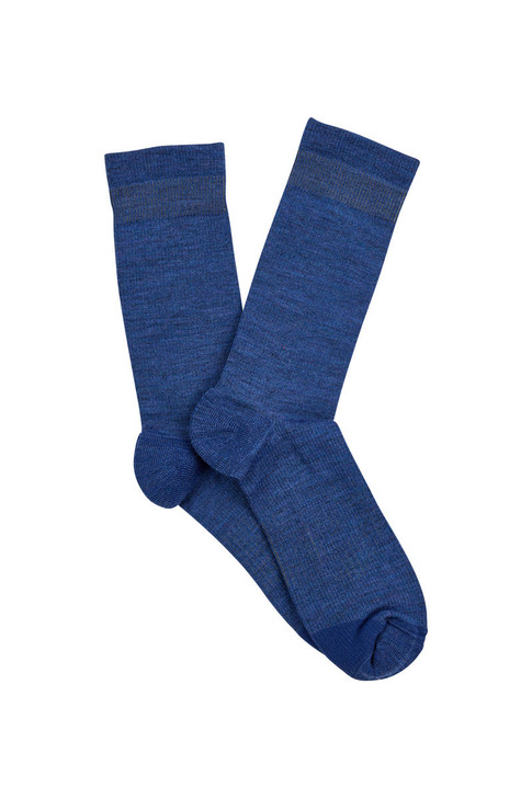Men's Overlander® Merino Wool Lifestyle Crew Socks- Navy Melange