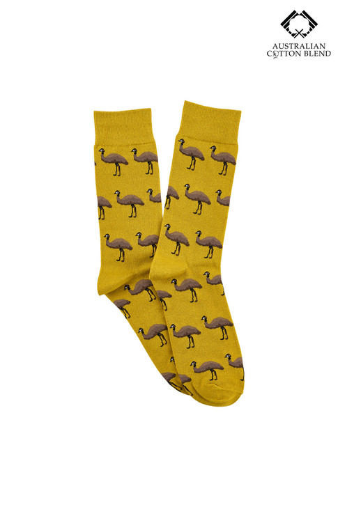 Men's Australian Cotton Rich Crew Socks - Emu