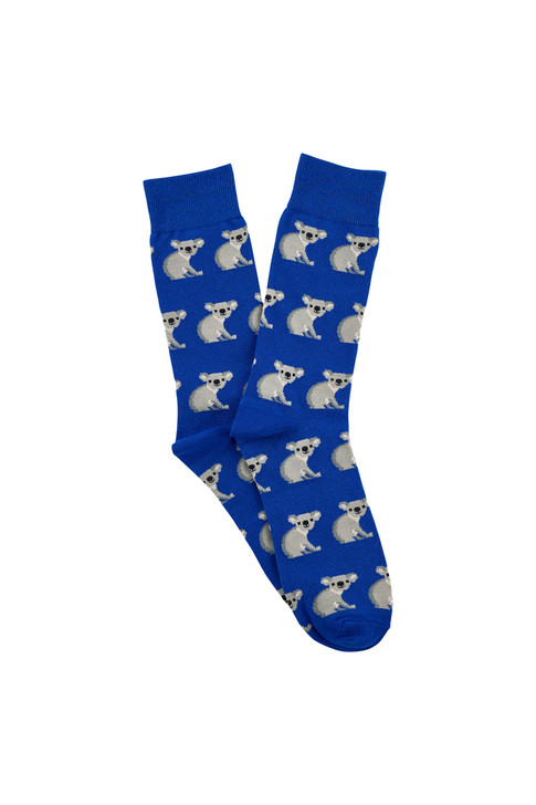Men's Australian Cotton Rich Crew Socks - Koala (Spend & Save Bundle)