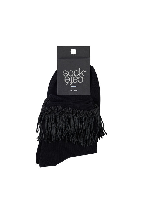 Tassel Socks- Black