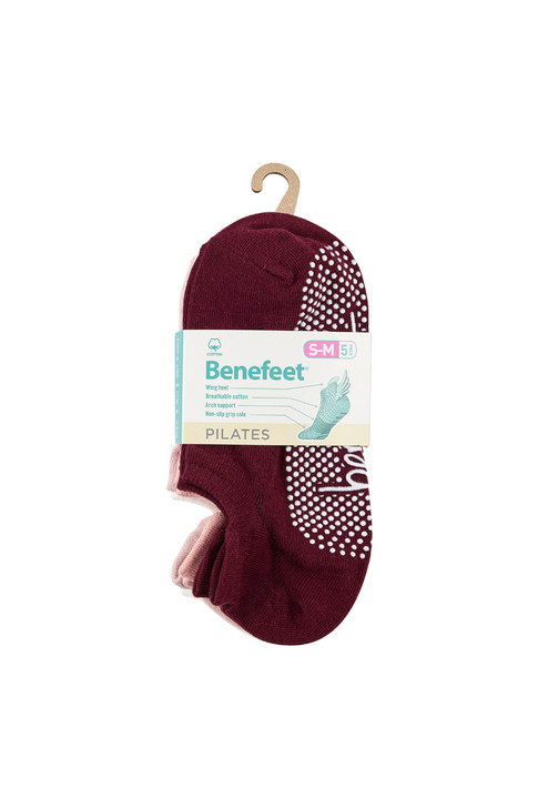 Cotton Grip Socks - 5 Pack- Lightweight- Berries & Cream