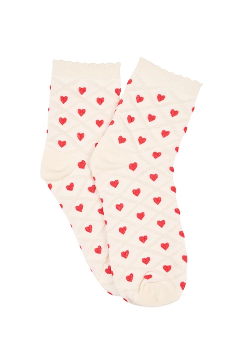 Quarter Socks - Hearts & Diamonds