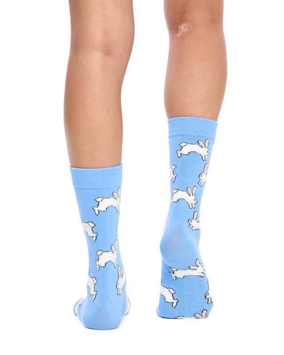 Women's Cotton Rich Crew Socks - Bunny