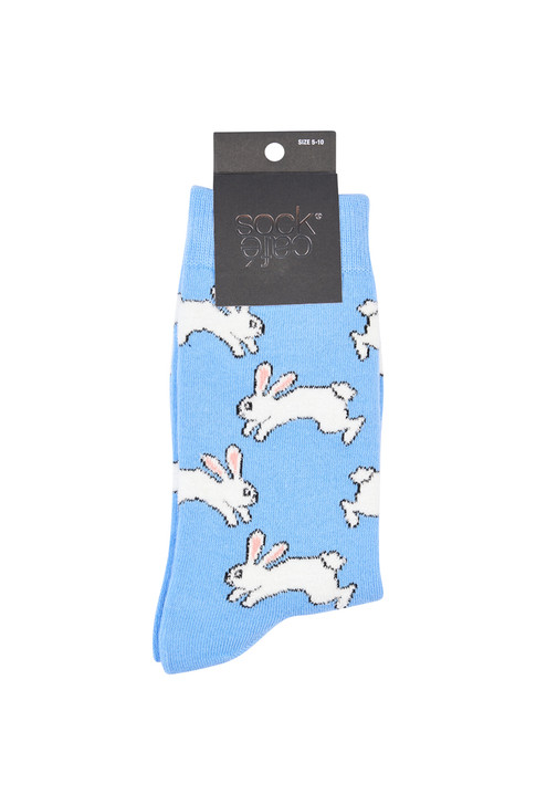 Women's Cotton Rich Crew Socks - Bunny