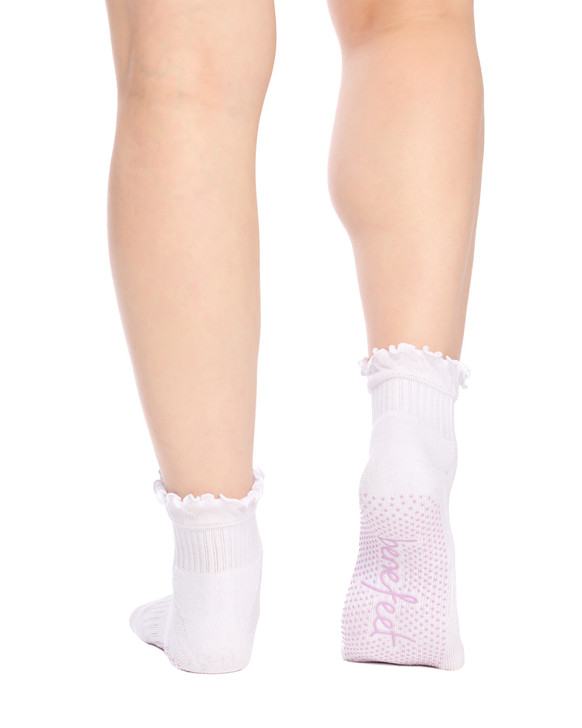 Women's Cotton Quarter Crew Pilates Socks 3 Pack -Monochrome Gift Box