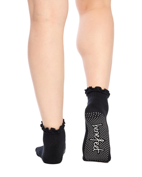 Women's Cotton Quarter Crew Pilates Socks 3 Pack -Monochrome Gift Box