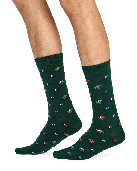 Men's Cotton Crew Novelty Socks 5 Pack - Racing Gift Box