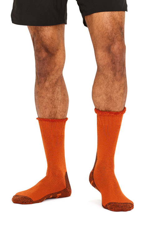 Bamboo Outdoor Socks- Twisted Terracotta