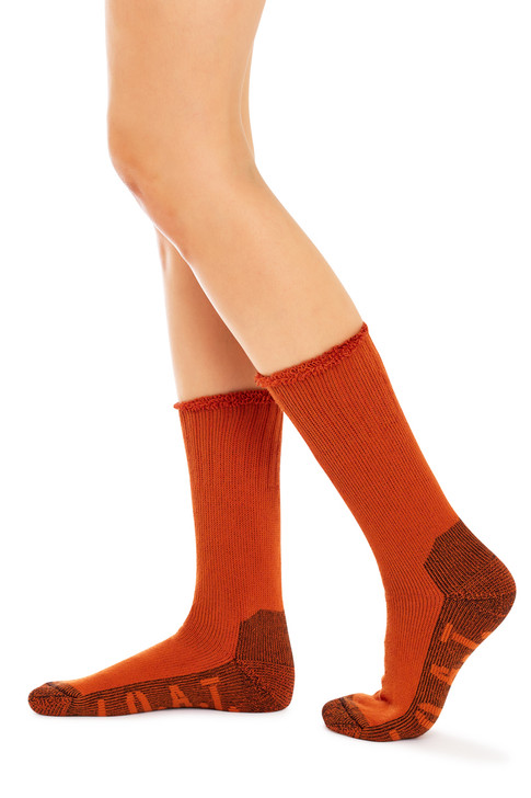 Bamboo Outdoor Socks- Twisted Terracotta