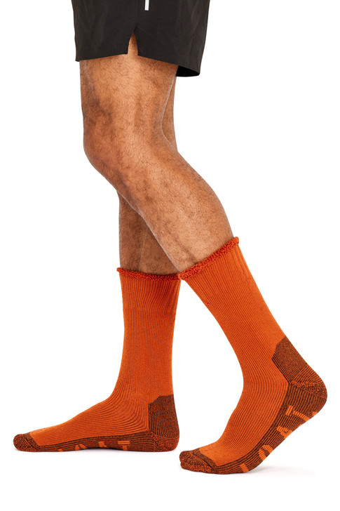 Bamboo Outdoor Socks- Twisted Terracotta