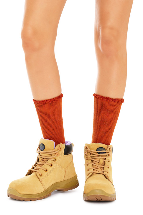 Bamboo Outdoor Socks- Twisted Terracotta