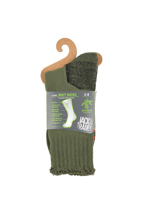 Bamboo Outdoor Socks- Olive