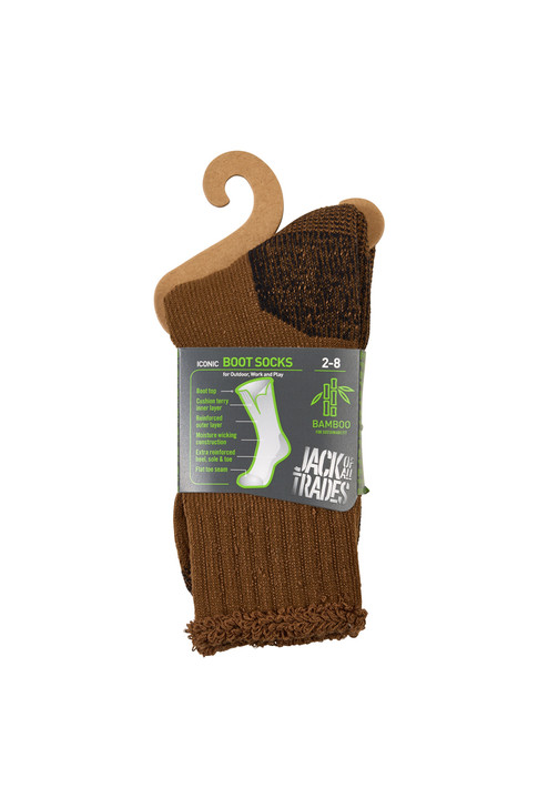 Bamboo Outdoor Socks- Chestnut