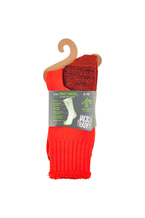 Bamboo Outdoor Socks- Orange