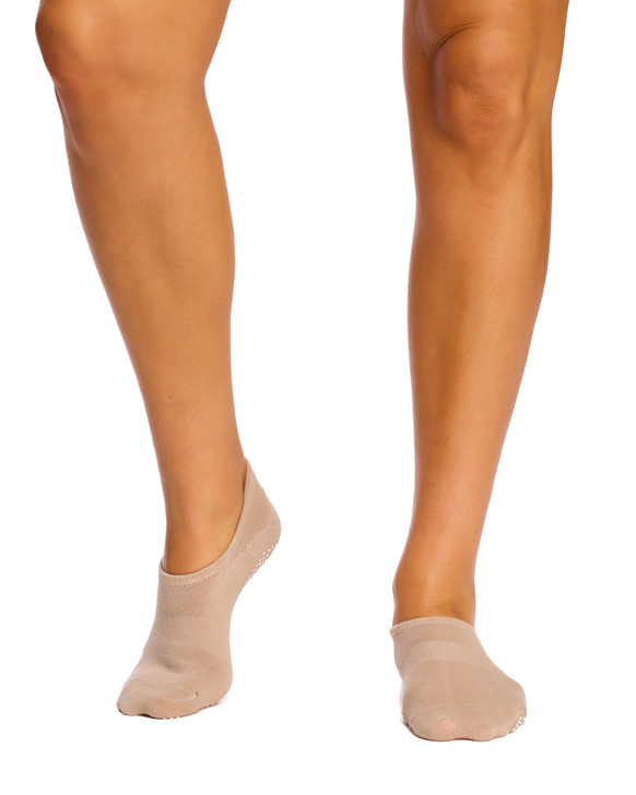 Cotton Grip Socks - 5 Pack- Lightweight - Bitter Chocolate