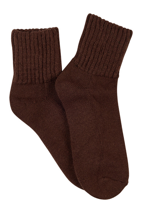 With Cashmere Socks- Chocolate