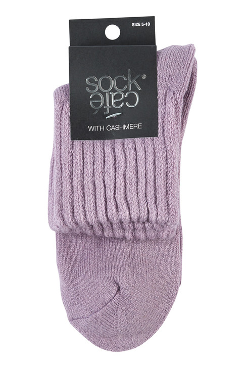 With Cashmere Socks- Lilac Mist