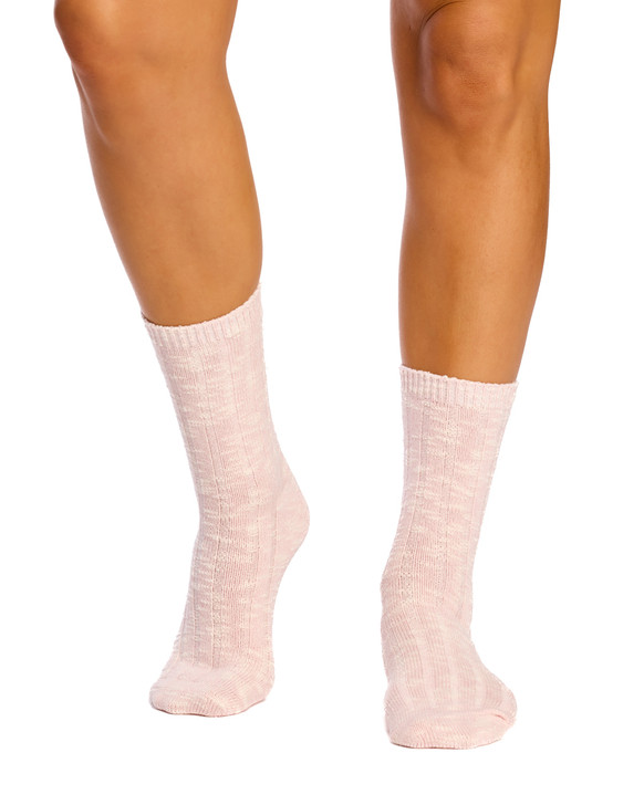 Heritage Slub Socks- 2 Pack- Textured Rib- Cherry Blossom