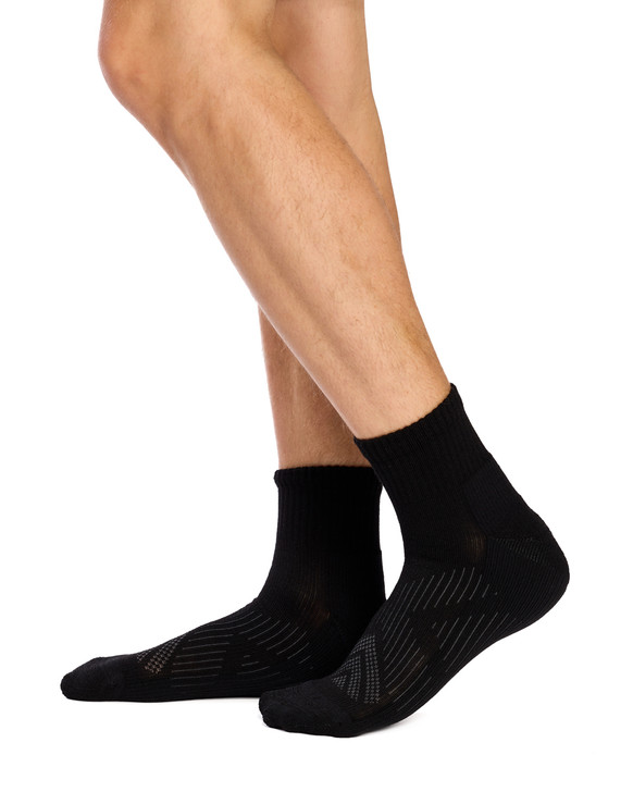 Merino Athletic- Quarter- Black