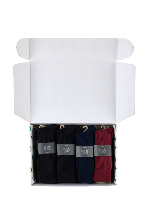 Sock Cafe Men's Cotton Rich- Box of Socks 24