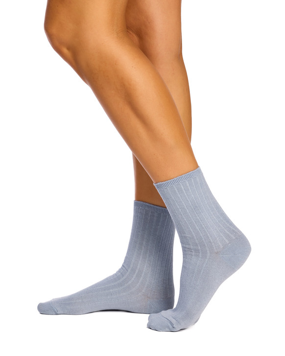 Women's High % Cotton Socks - Pack 3- Deep Sea Blues
