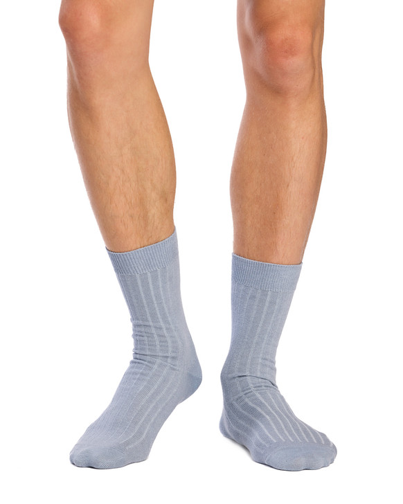 Men's High % Cotton Socks - Pack 3- Deep Sea Blues