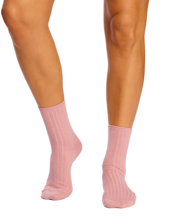 Women's High % Cotton Socks - Pack 3- Cherry Rose