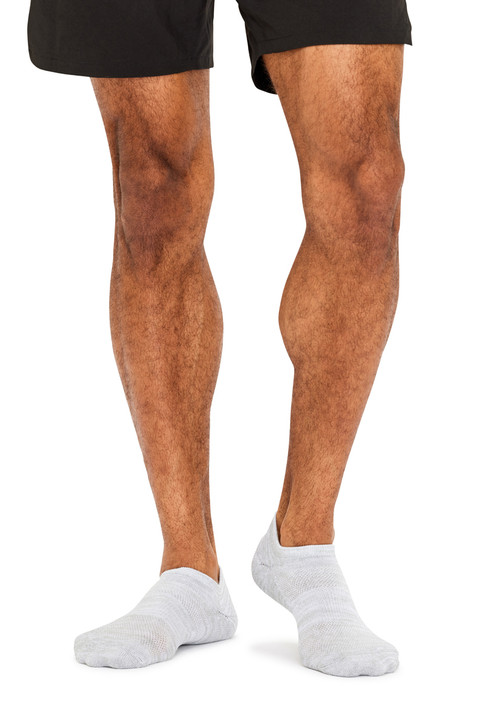 Men's Cotton No Show Active Socks - 3 Pack- Space Dye