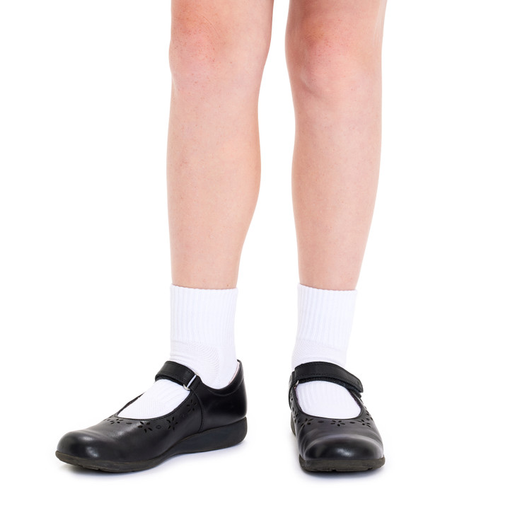 Tough Quarter Crew Cushion Foot Socks - 3 Pack- White